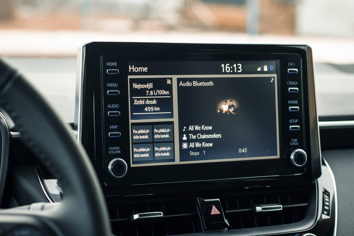 Toyota Corolla sedan display