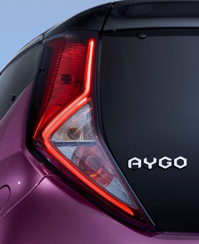 Toyota Aygo 2019 zadní světlo