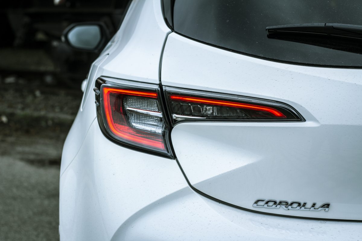 Toyota Corolla hatchback - detail zadního světla