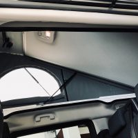 Toyota Proace přestavba - spací prostor - odklopená spací plocha